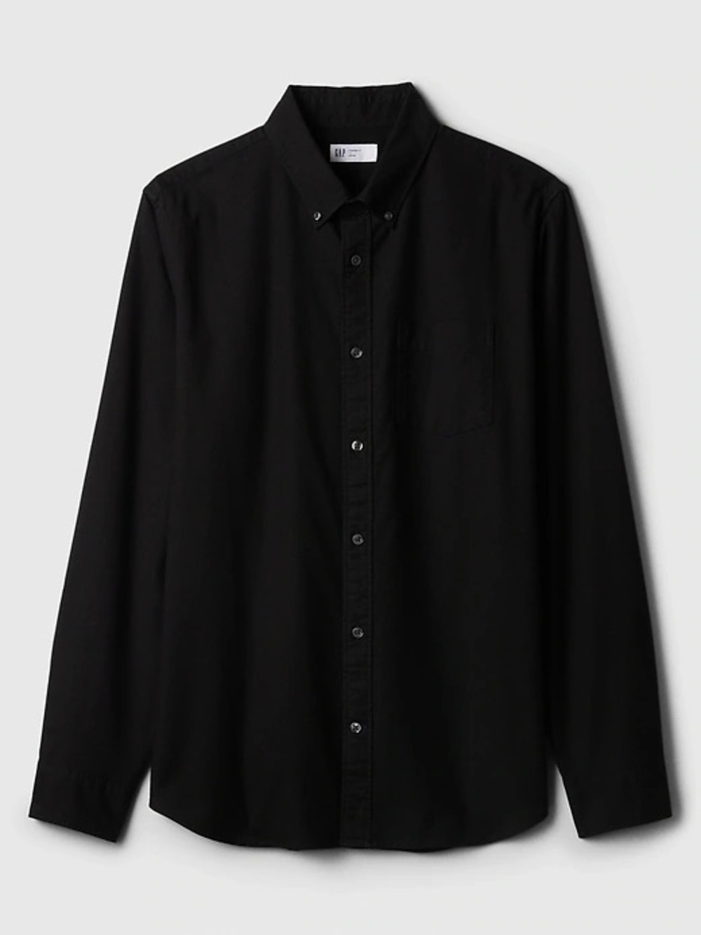 GAP Black Long-Sleeve Button-Down Shirt NWOT